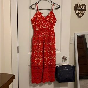 Red dress